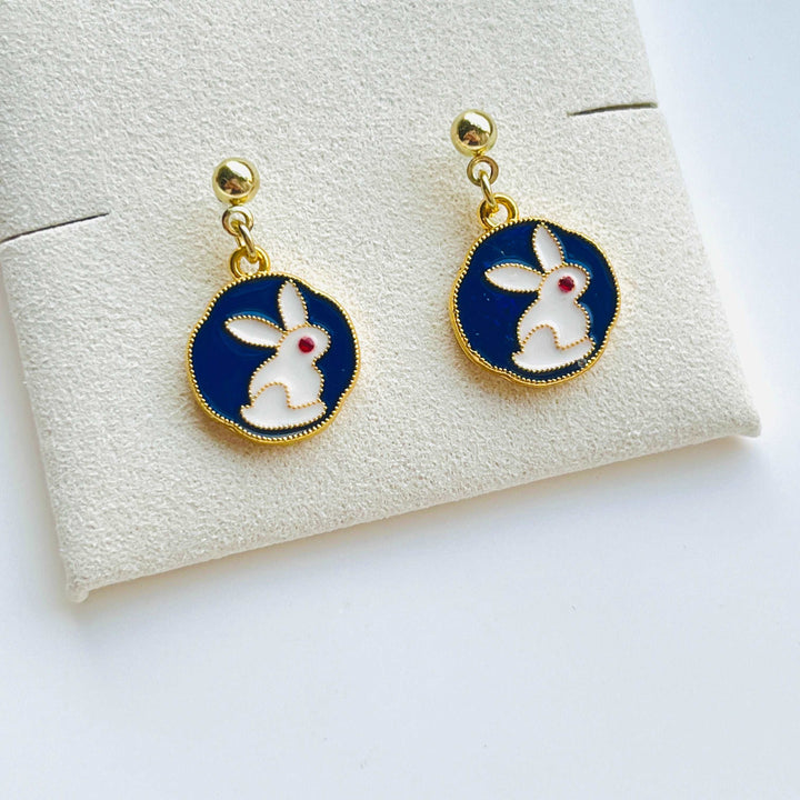 Double-Sided Bunny Earrings / Clip-on Earrings