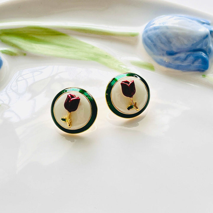 Natural-Bunny-Accessories-Chic-Rose-Stud-Earrings