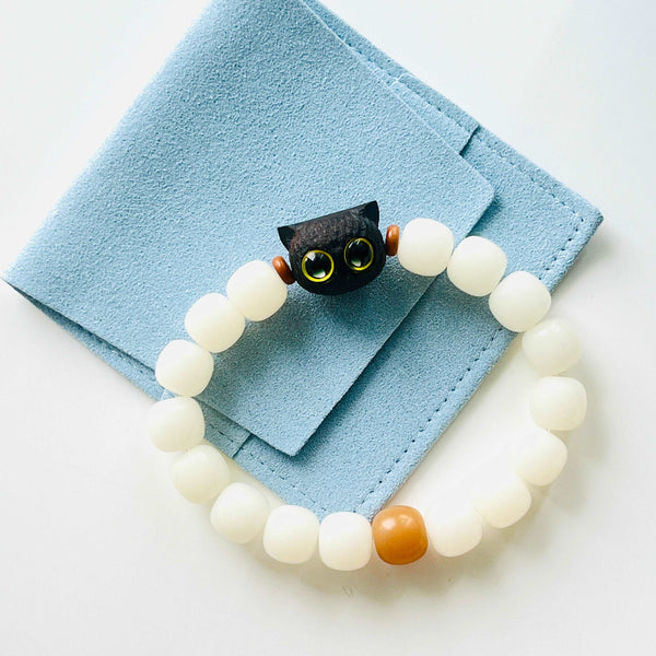 Cute Black Cat Beaded Bracelet
