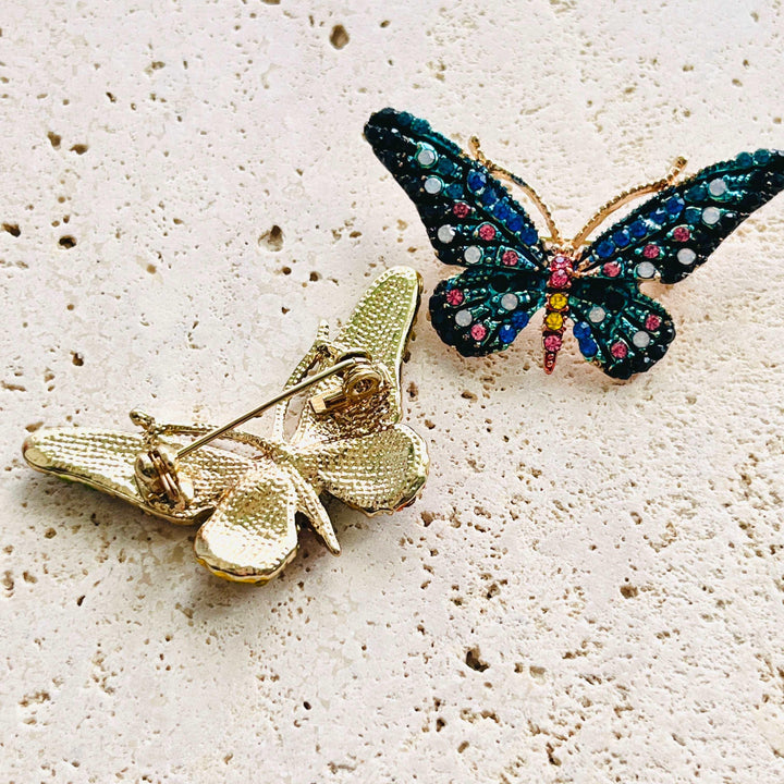 Shinning Rhinestones Butterfly Brooch