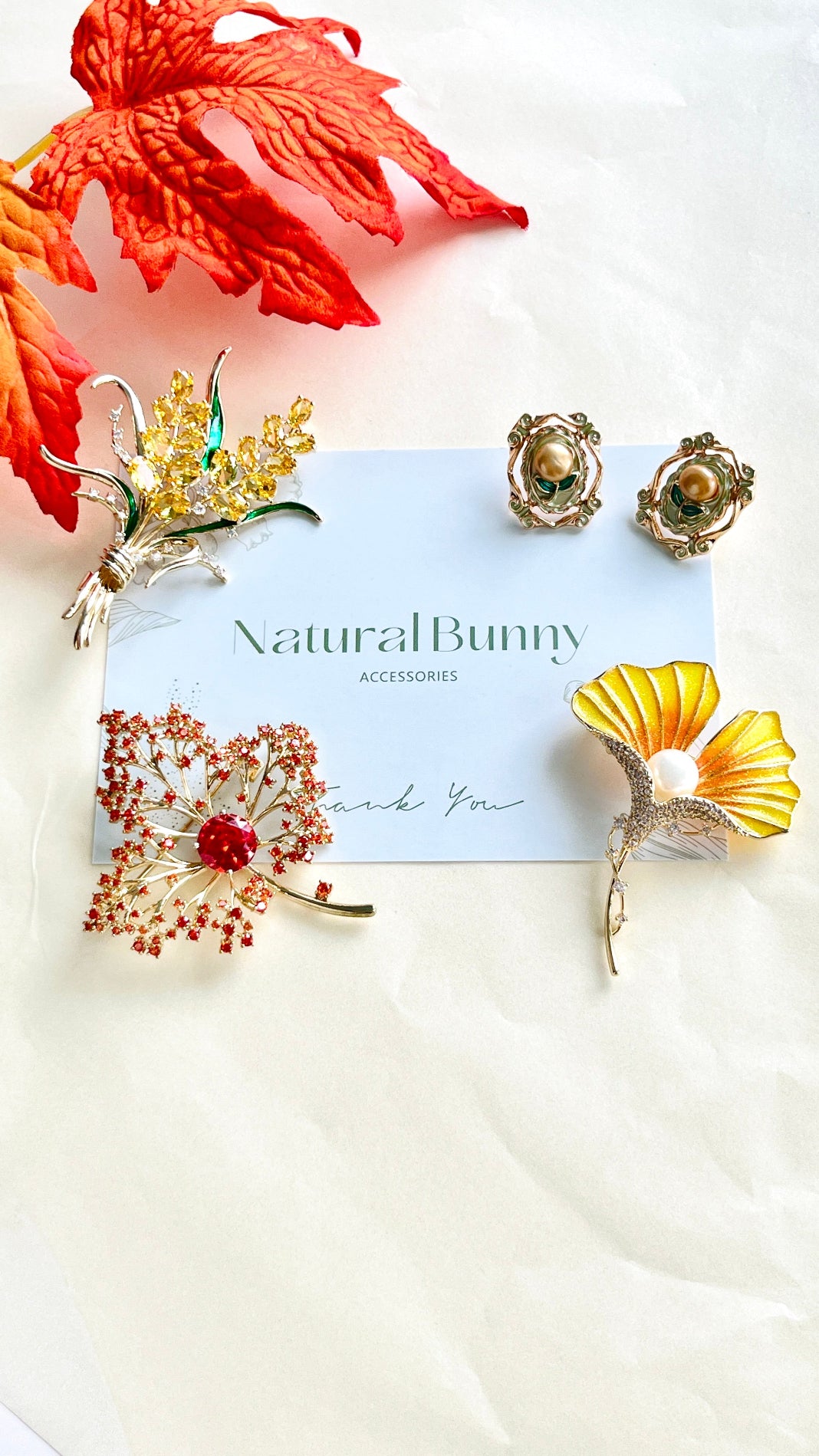 Natural Bunny Accessories Autumn Jewelry