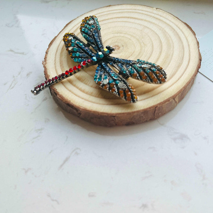 Vintage Dragonfly Brooch Natural Bunny Accessories 