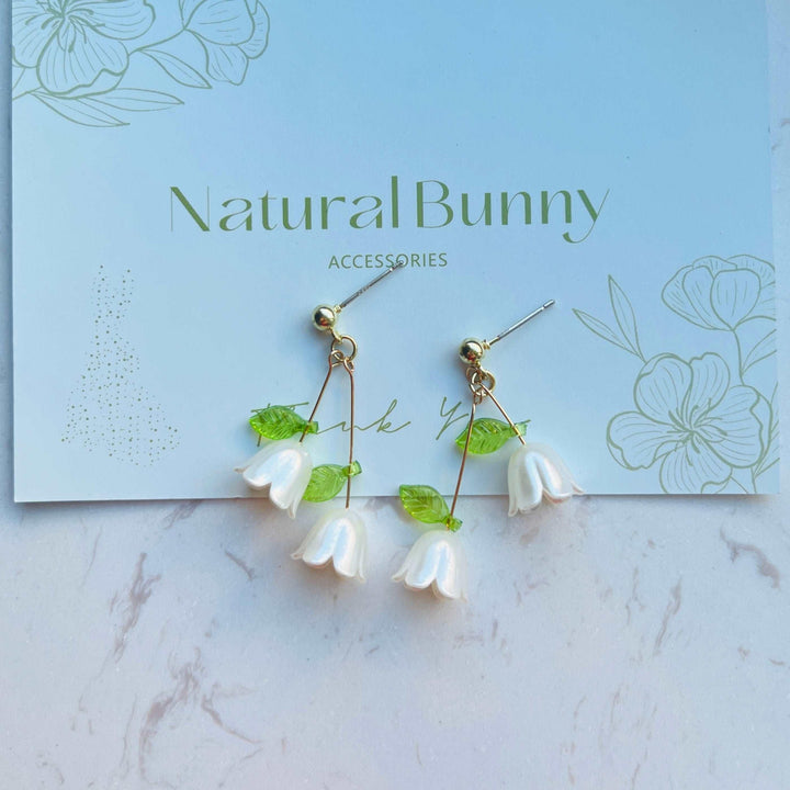 Lily of the Valley Stud Earrings / Clip-on Earrings