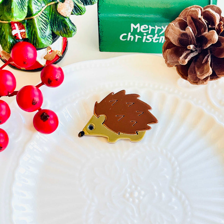 Acrylic Hedgehog Brooch