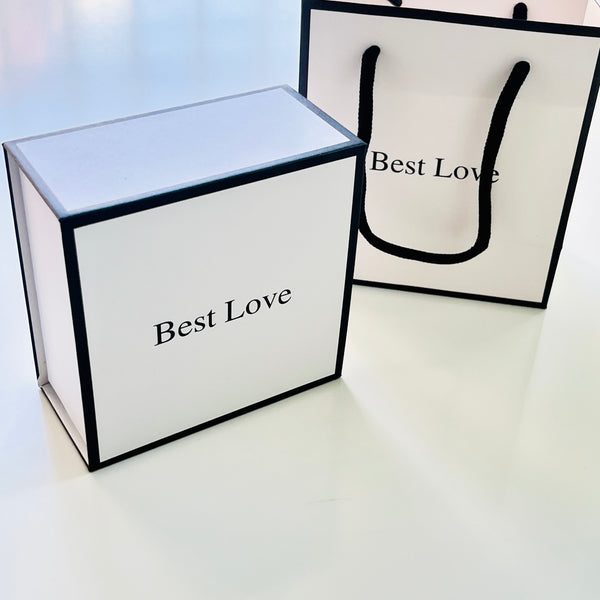 Valentine's Day Gift Wrapping - Best Love Gift Box and Pink Rabbit Wrapping Paper set