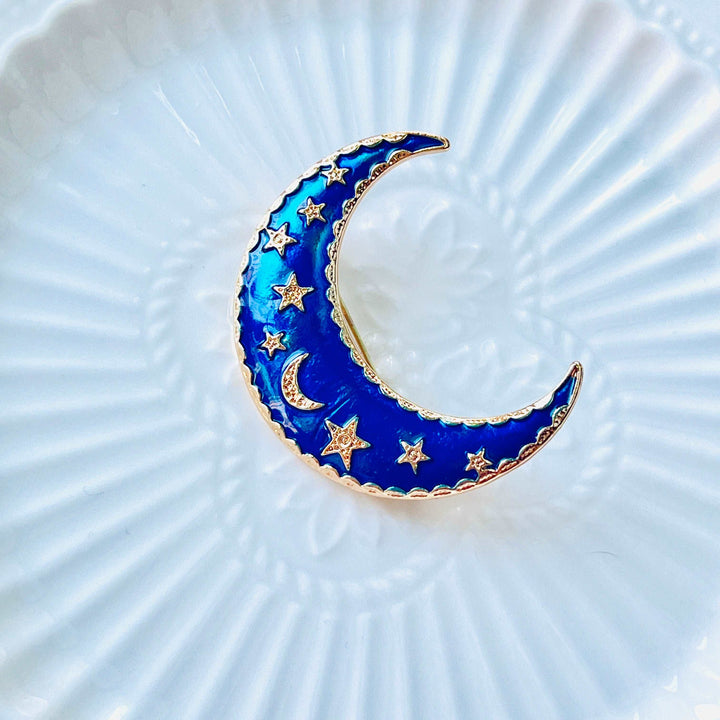 Blue Moon Brooch