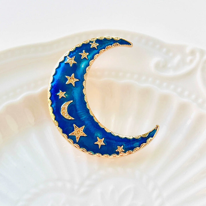 Blue Moon Brooch