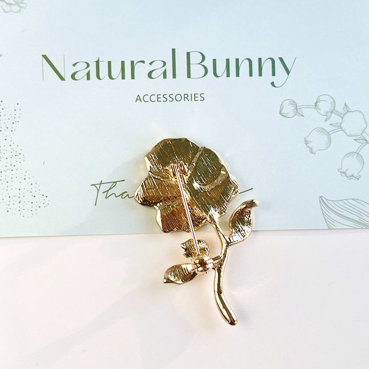 Blue Pansy Brooch