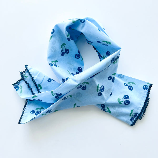Blueberry Bandana Scarf
