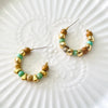 Bohemia Stone Beaded Hoop Earrings