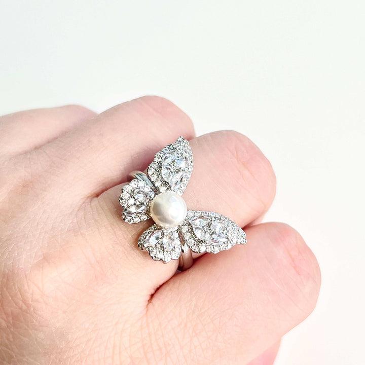 Butterfly Freshwater Pearl Ring