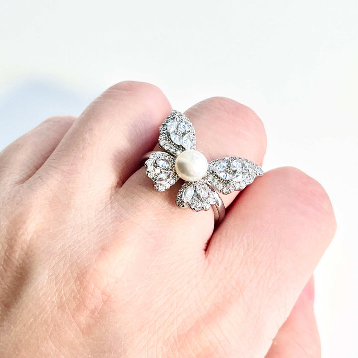 Butterfly Freshwater Pearl Ring