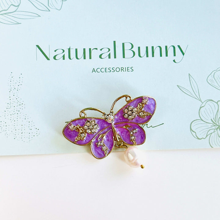 Butterfly Pearl Brooch