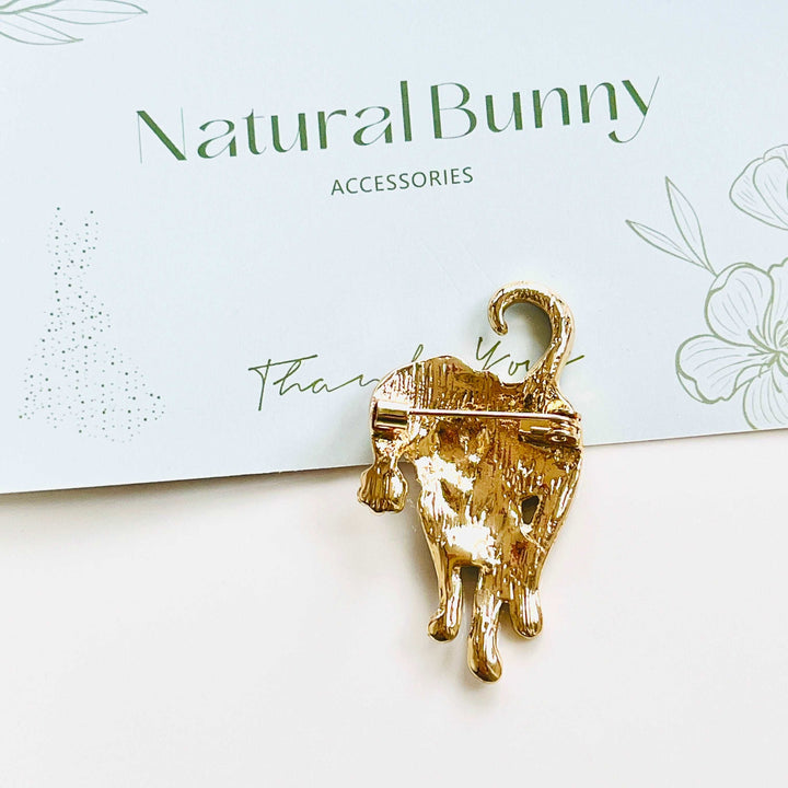 Cat With Santa Hat Brooch