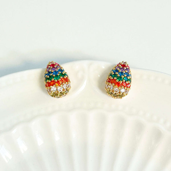 Chic Colorful Easter Egg Earrings