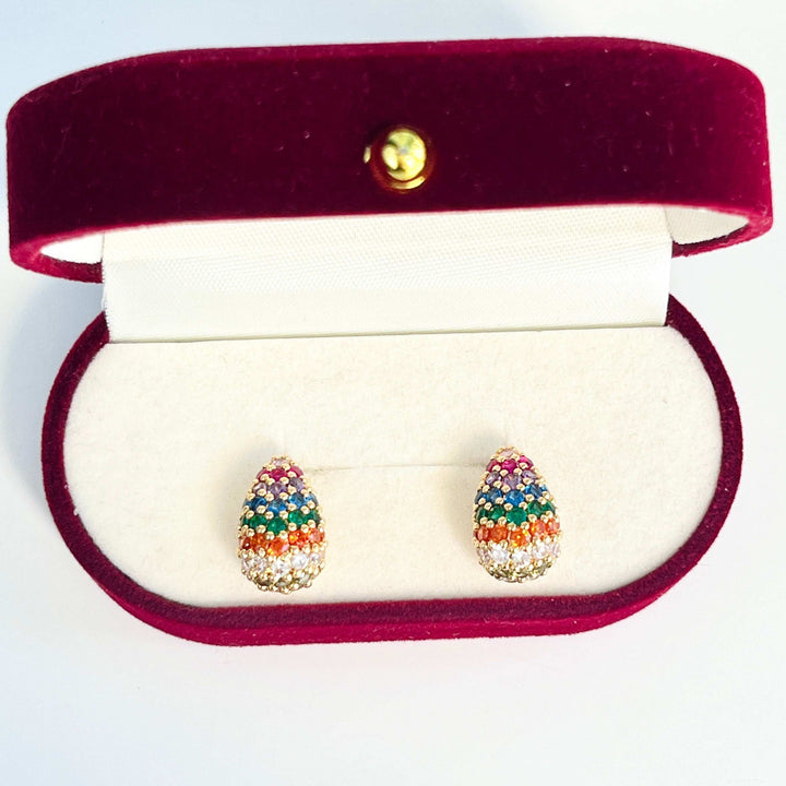 Chic Colorful Easter Egg Earrings