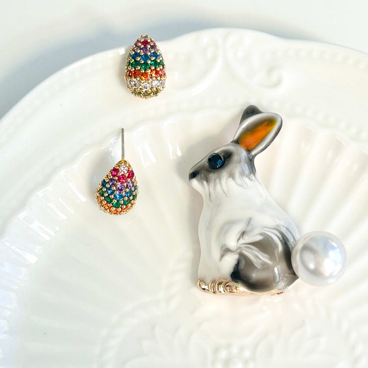 Chic Colorful Easter Egg Earrings