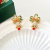 Christmas Bell Stud Earrings - Natural Bunny Accessories