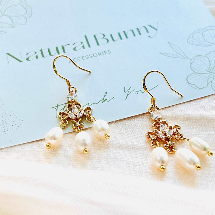 Classical Freshwater Pearl Tassel Earrings