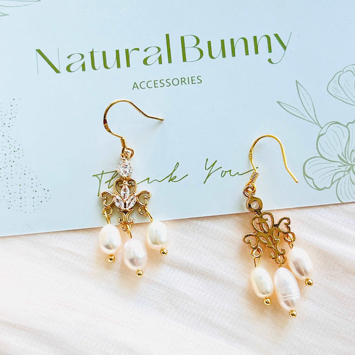 Classical Freshwater Pearl Tassel Earrings
