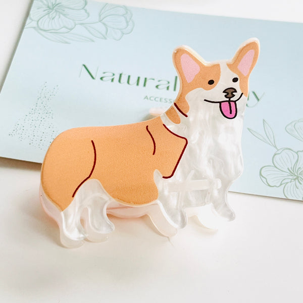 Pinza para el pelo de Corgi