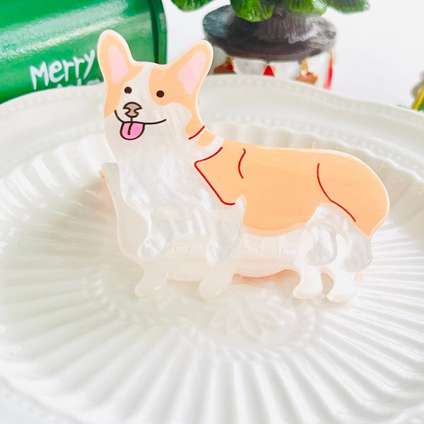 Corgi Hair Claw Clip - Natural Bunny Accessories