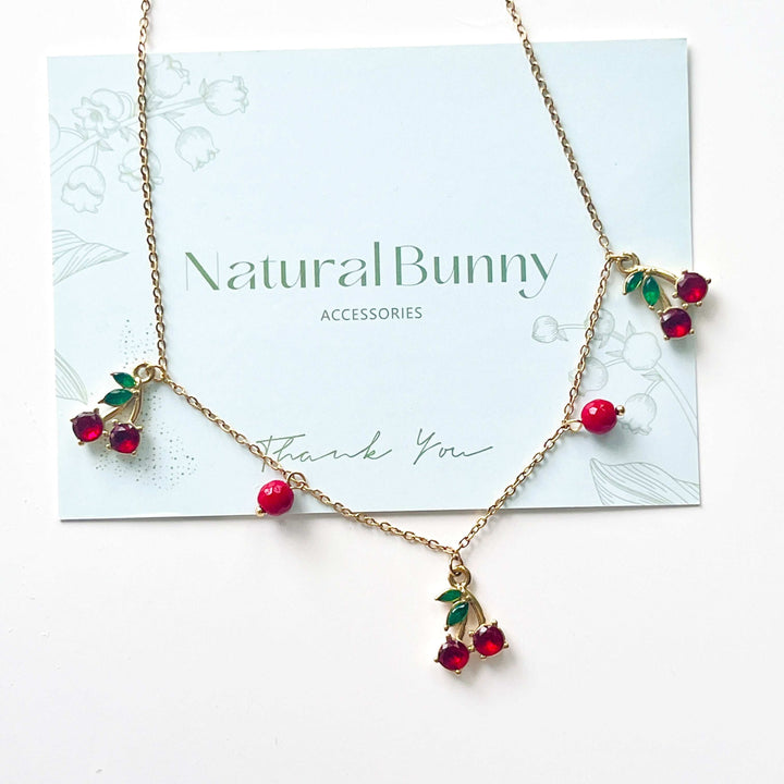Crystal Cherry Necklace
