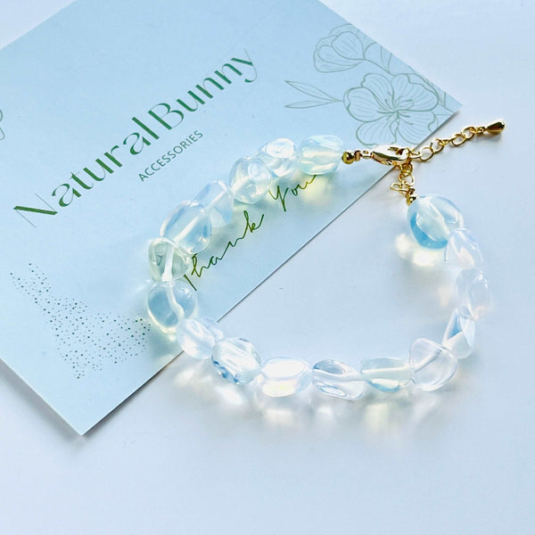 Crystal Opal Beaded Bracelet - Natural Bunny Accessories