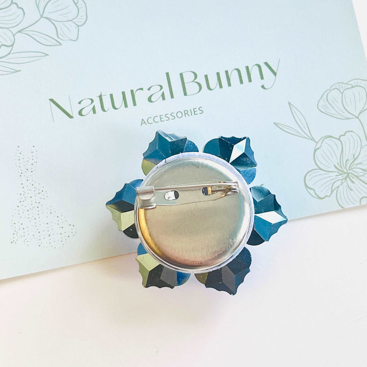 Crystal Snow Lotus Brooch