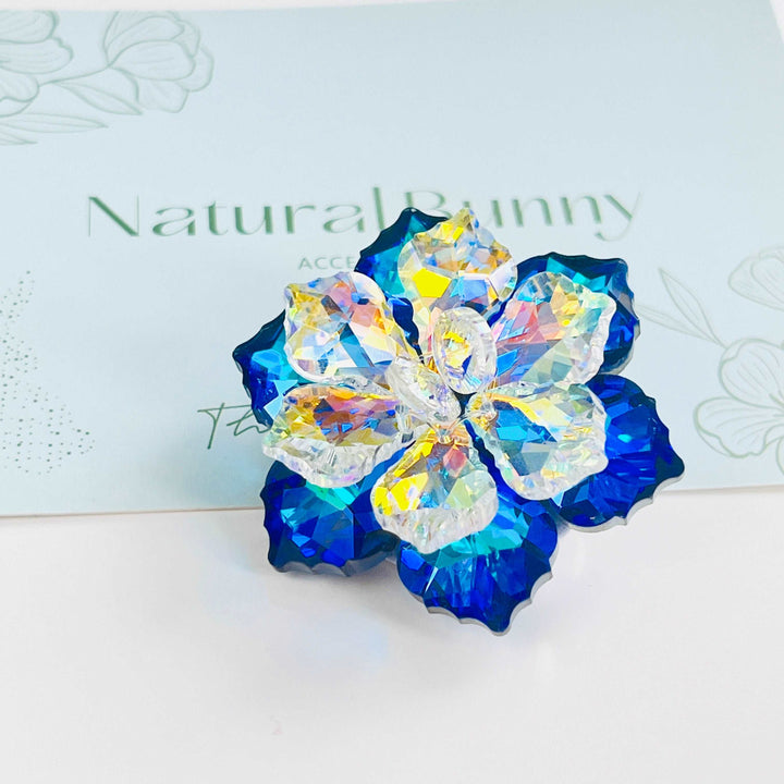 Crystal Snow Lotus Brooch