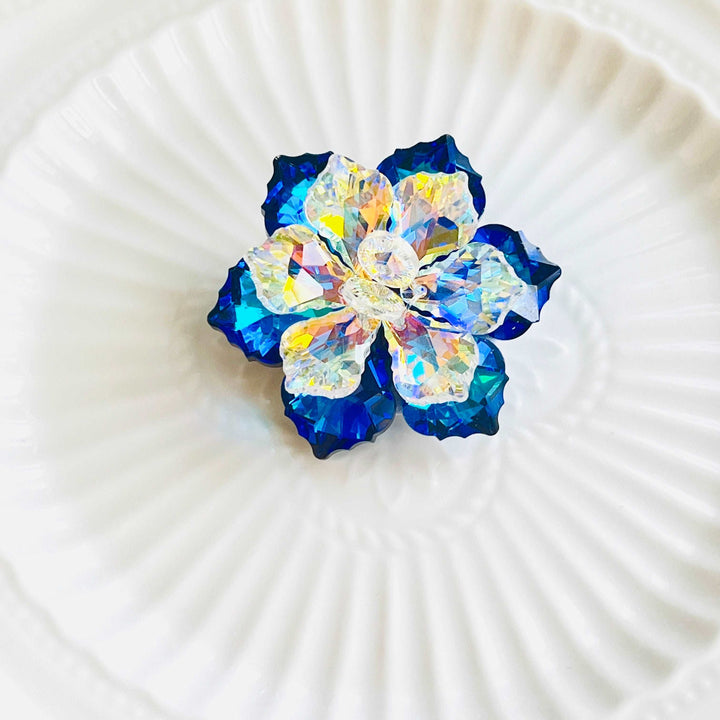 Crystal Snow Lotus Brooch