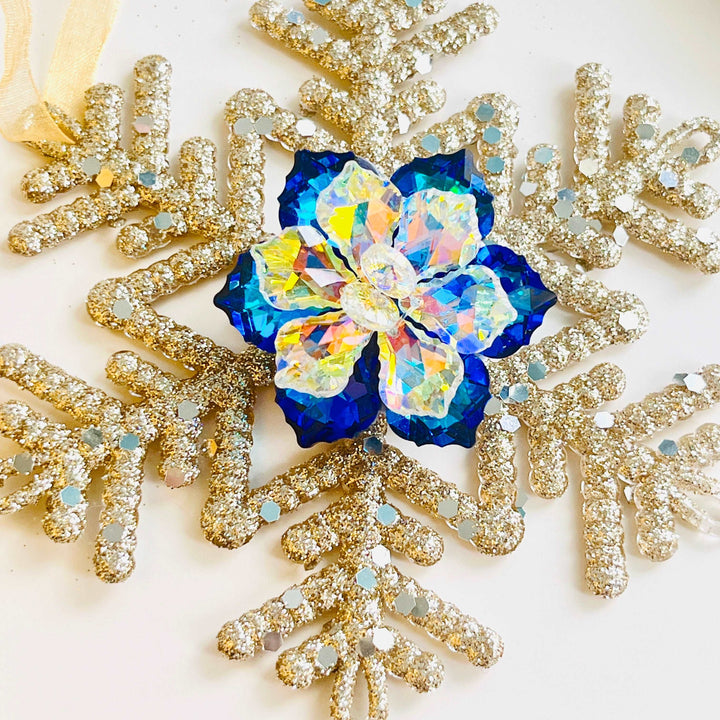 Crystal Snow Lotus Brooch