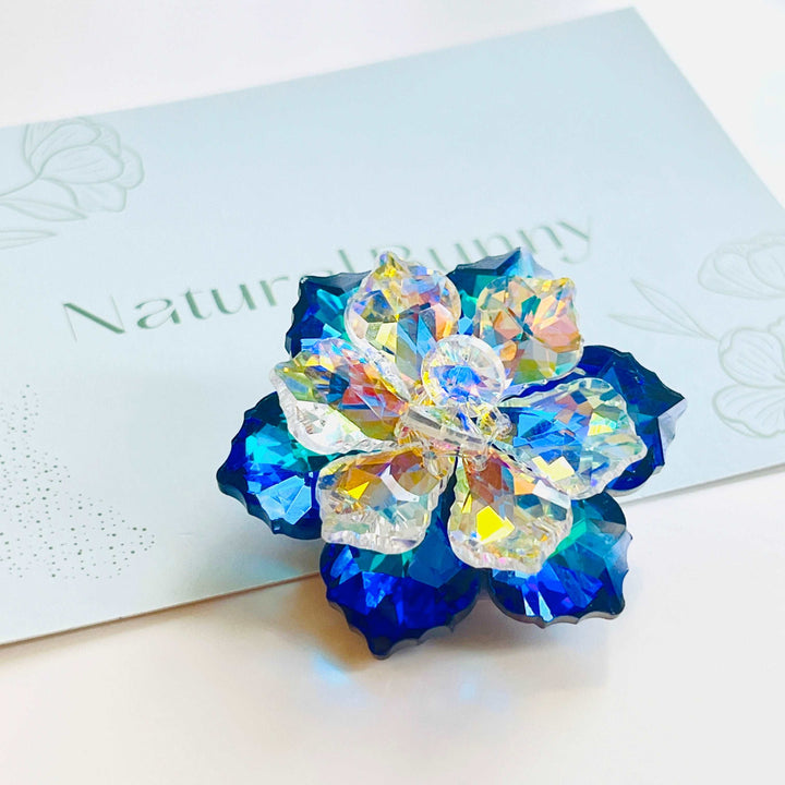 Crystal Snow Lotus Brooch