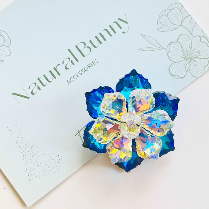 Crystal Snow Lotus Brooch