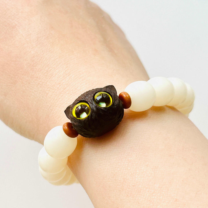 Cute Black Cat Beaded Bracelet