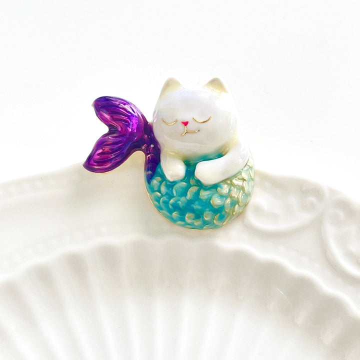 Cute Cat Mermaid Brooch - Natural Bunny Accessories