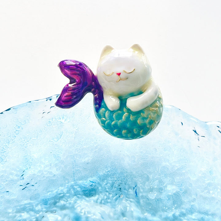 Cute Cat Mermaid Brooch - Natural Bunny Accessories