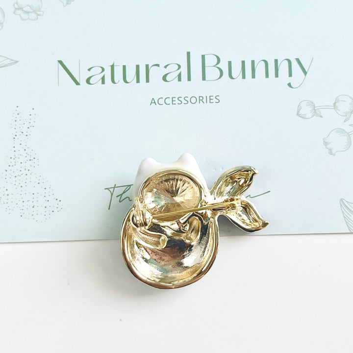 Cute Cat Mermaid Brooch - Natural Bunny Accessories