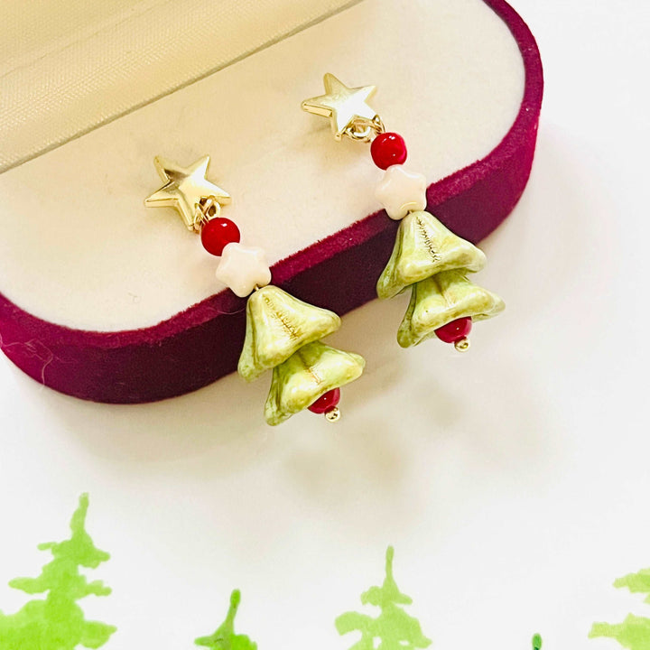 Cute Christmas Tree Earrings