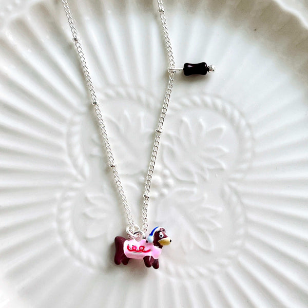 Cute Dachshund Pendant Necklace