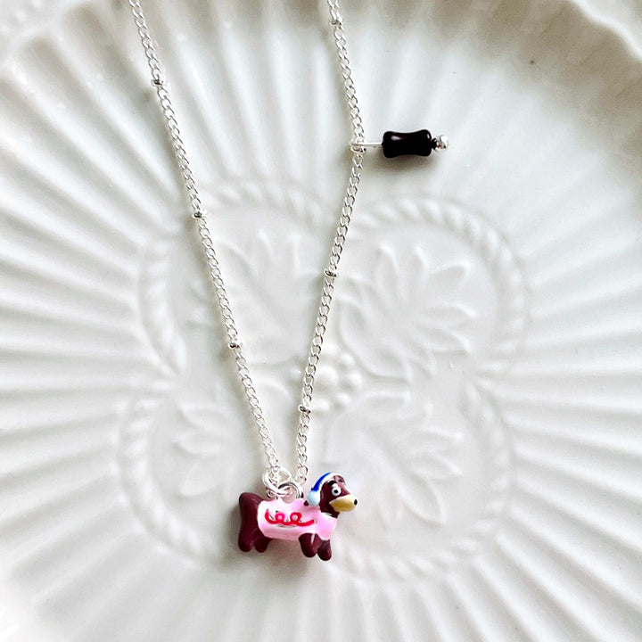 Cute Dachshund Pendant Necklace