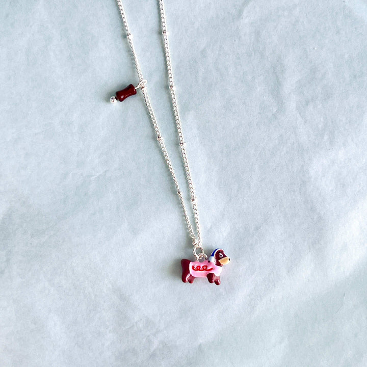 Cute Dachshund Pendant Necklace