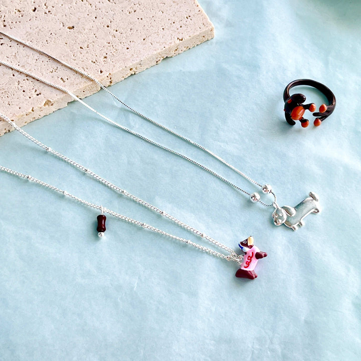 Cute Dachshund Pendant Necklace