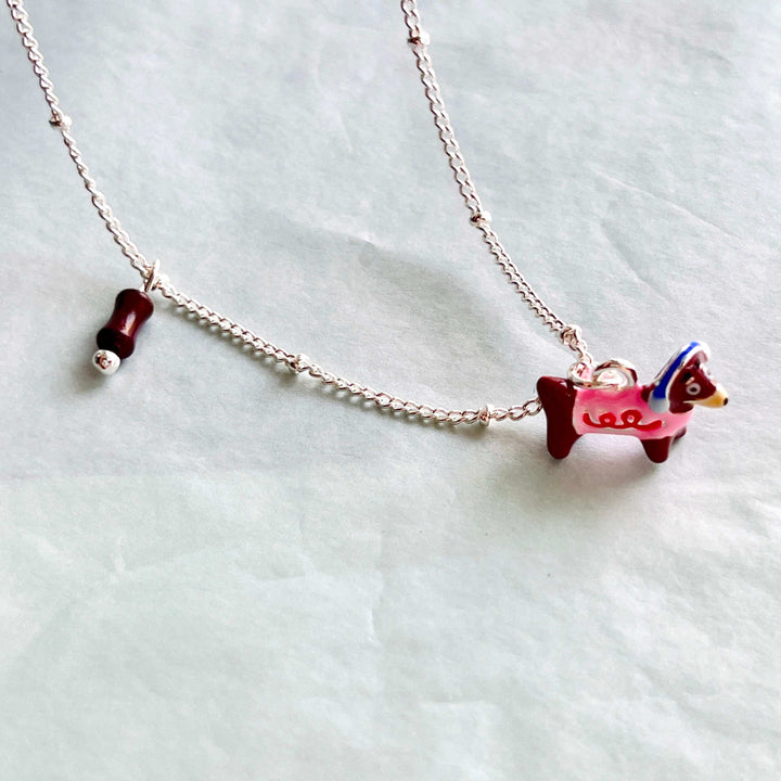Cute Dachshund Pendant Necklace