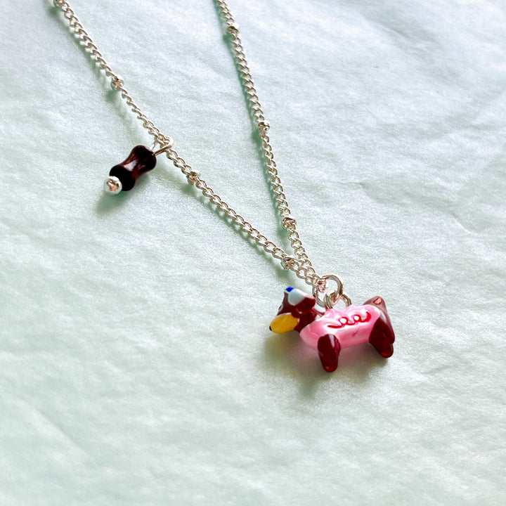 Cute Dachshund Pendant Necklace