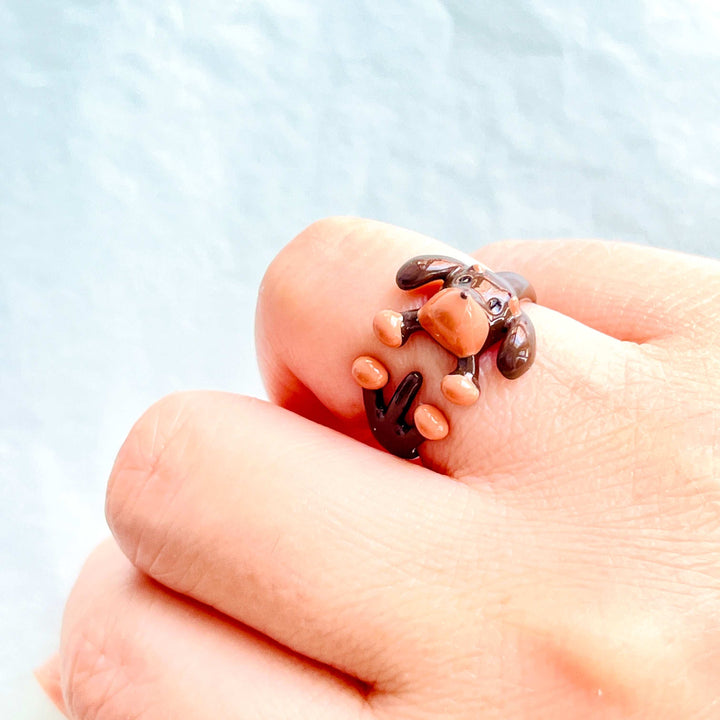 Cute Dachshund Dog Ring