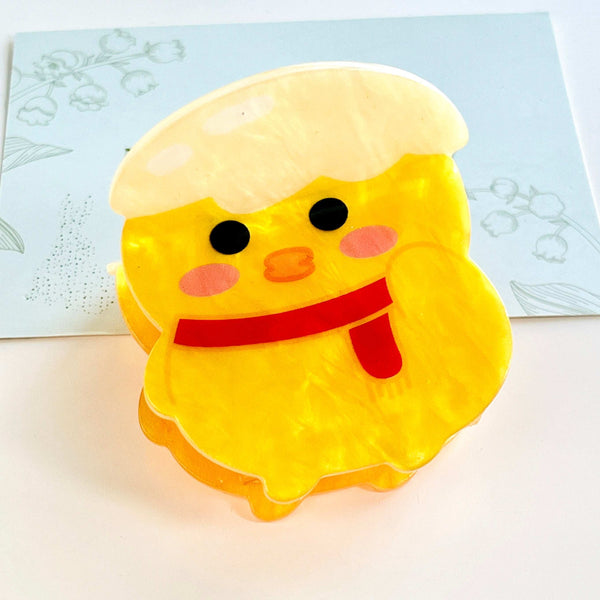 Cute Easter Chick Hair Claw Clip