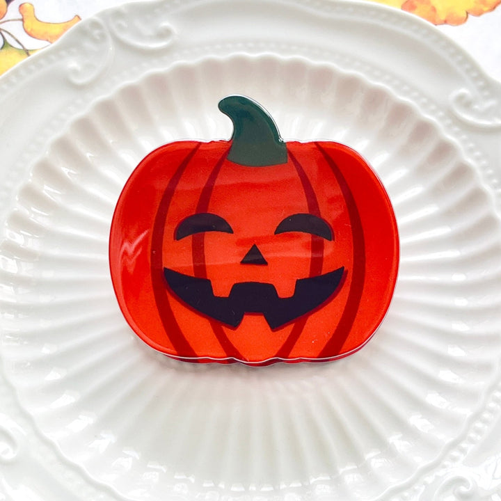 Cute Halloween Pumpkin / Ghost Hair Clip - Natural Bunny Accessories