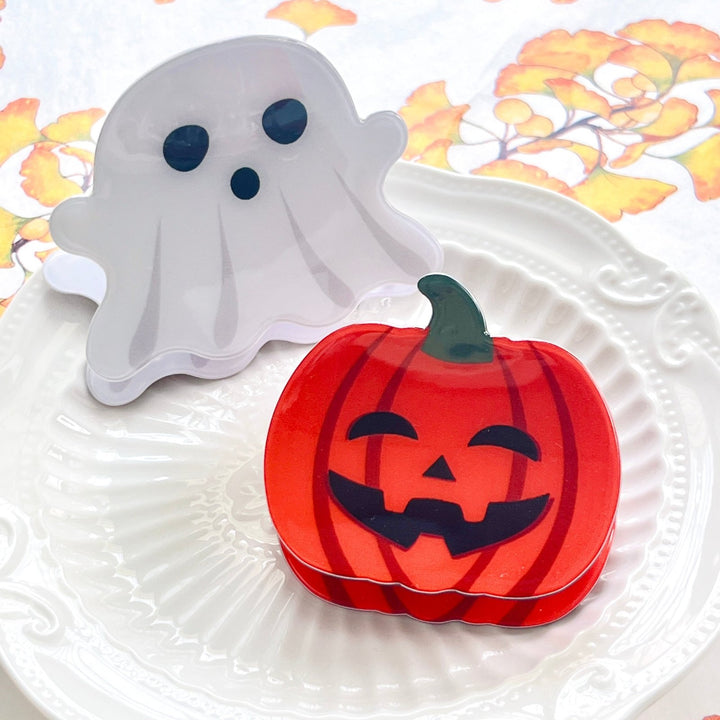 Cute Halloween Pumpkin / Ghost Hair Clip - Natural Bunny Accessories