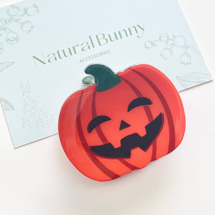 Cute Halloween Pumpkin / Ghost Hair Clip - Natural Bunny Accessories